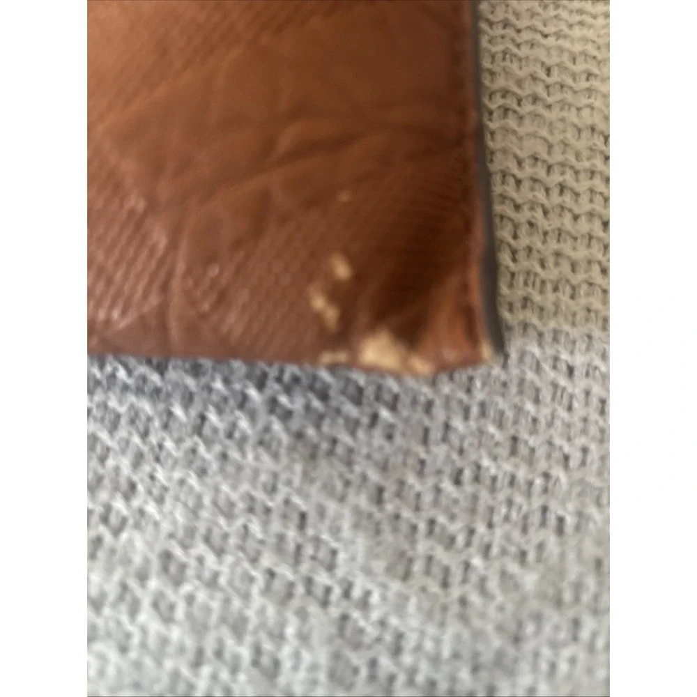 Michael Kors Jet Set Travel Large Double Zip Phone Wallet Wristlet Brown Pebble